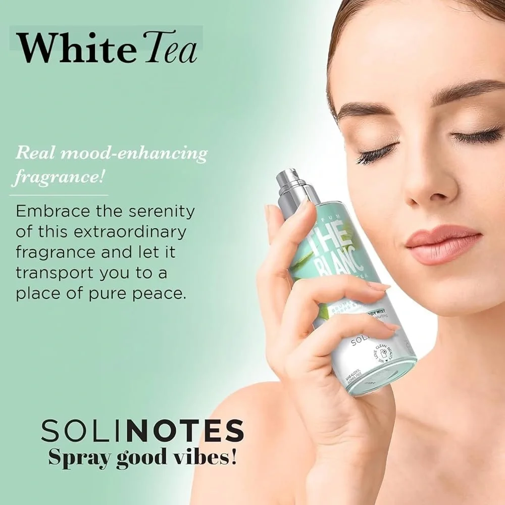 Solinotes White Tea Hair & Body Mist | Alcohol-Free, Cruelty-Free (8.45 fl oz)